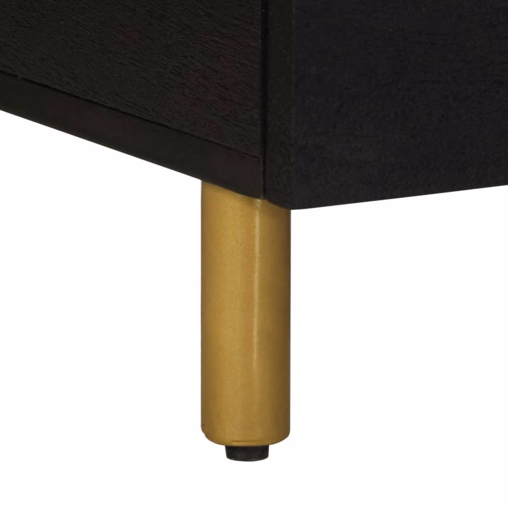 Berkfield Home Modern Black Rectangular Coffee Table W/D/H: 80 x 54 x 40 cm – 5
