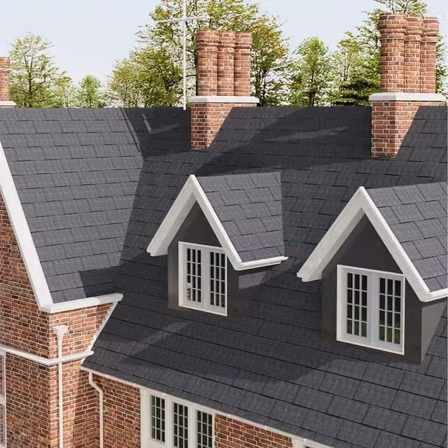 Lifeideas Set of 14 Self-Adhesive Asphalt Roof Shingles, Black