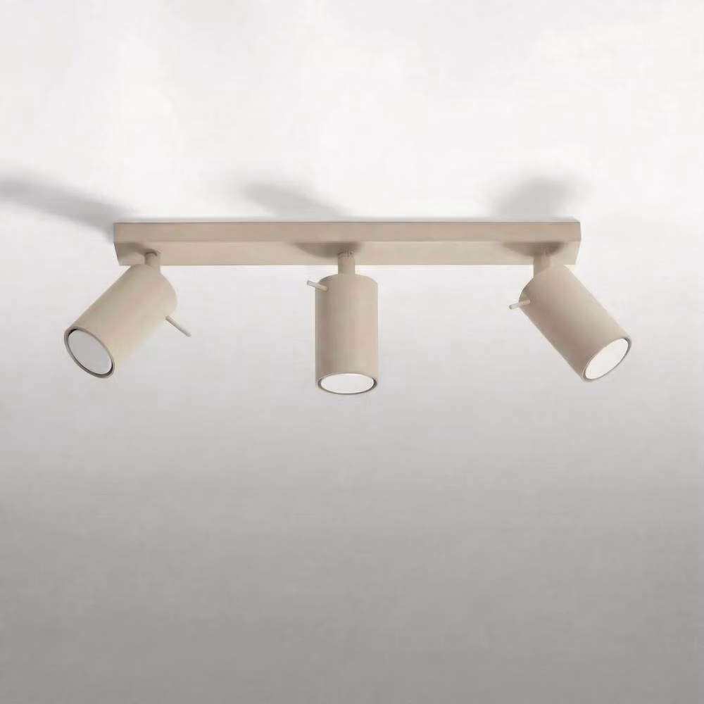 Sollux Lighting Modern 3-Light Ring Ceiling Lamp in Taupe, W/D/H: 45 x 16 x 6 cm – 2