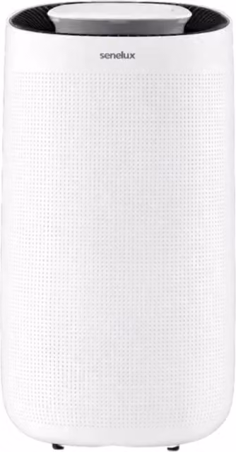 Senelux Quiet Dehumidifier with App Control and 7 LED Lights, White, 1100ml