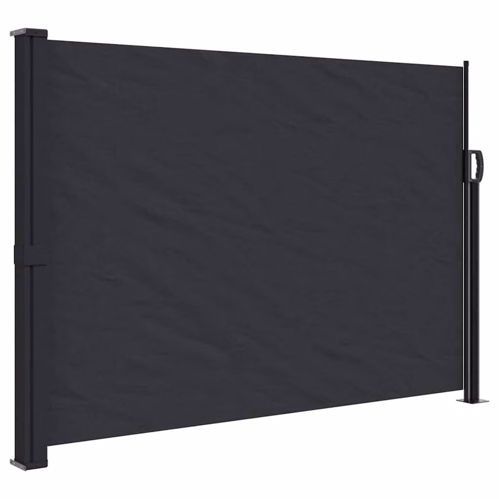 Berkfield Home Retractable Side Awning in Black, W/H: 300 x 140 cm – 1