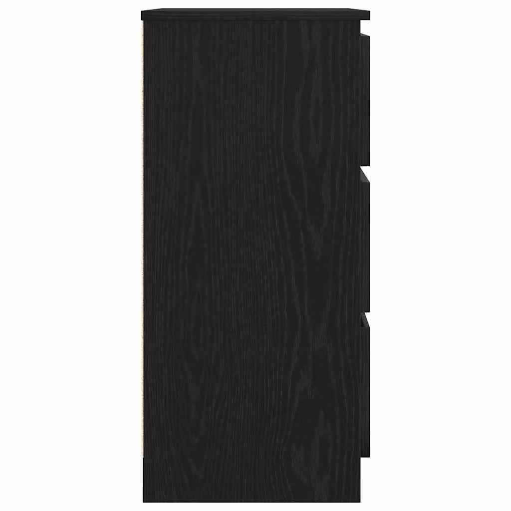 Berkfield Home Black Oak Sideboard, W/D/H: 60 x 35 x 76 cm – 3