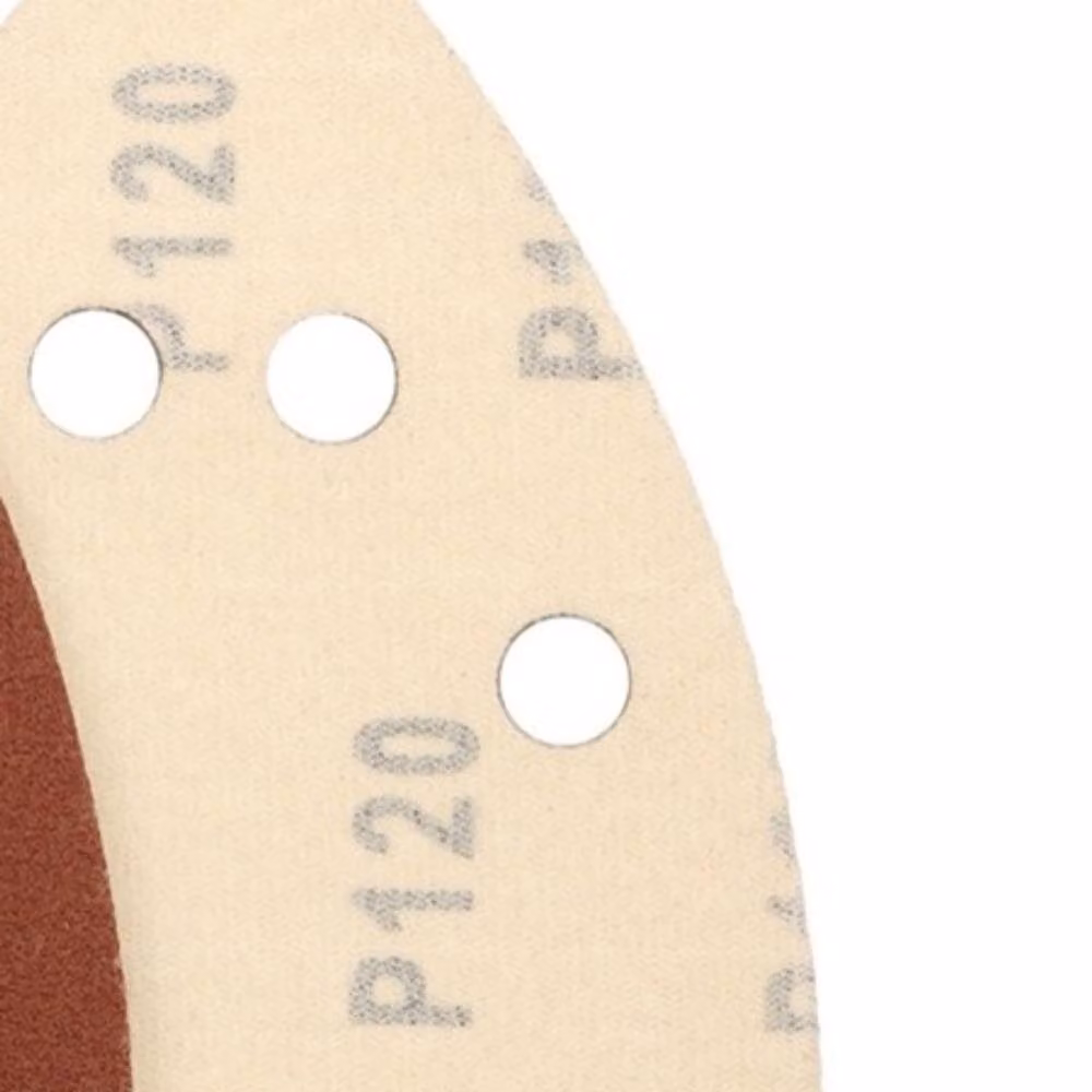 Abracs Hook and Loop Sanding Sheets for Metal and Wood, Pack of 10, Brown – 2