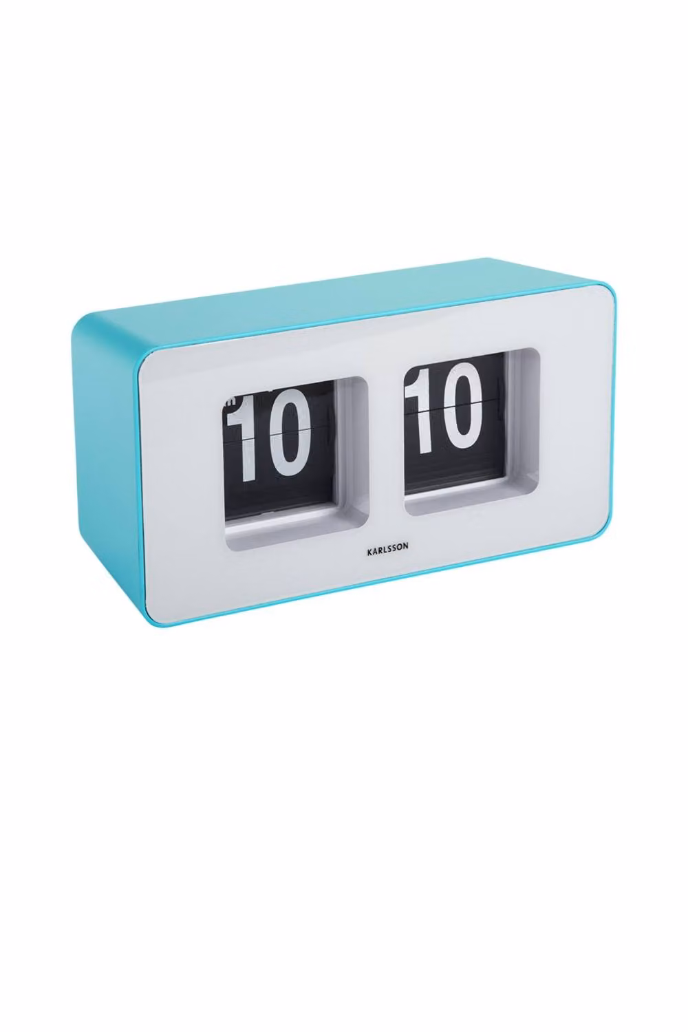 Present Time Karlsson Funky Flip Digital Wall and Table Clock in Turquoise Blue – 2