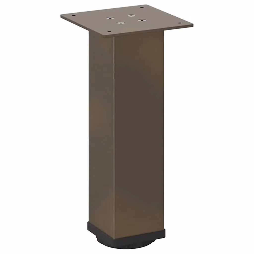 Berkfield Home Steel Coffee Table Legs, 4 Pieces, Brown, Height: 30 cm – 2