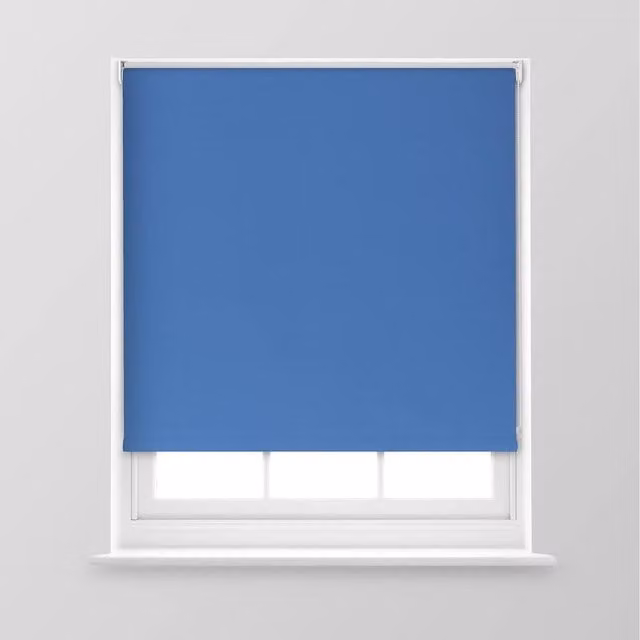 A.Unique Home Premium Trimmable Thermal Blackout Roller Window Blind in Royal Blue, W: 180 cm x H: 170 cm