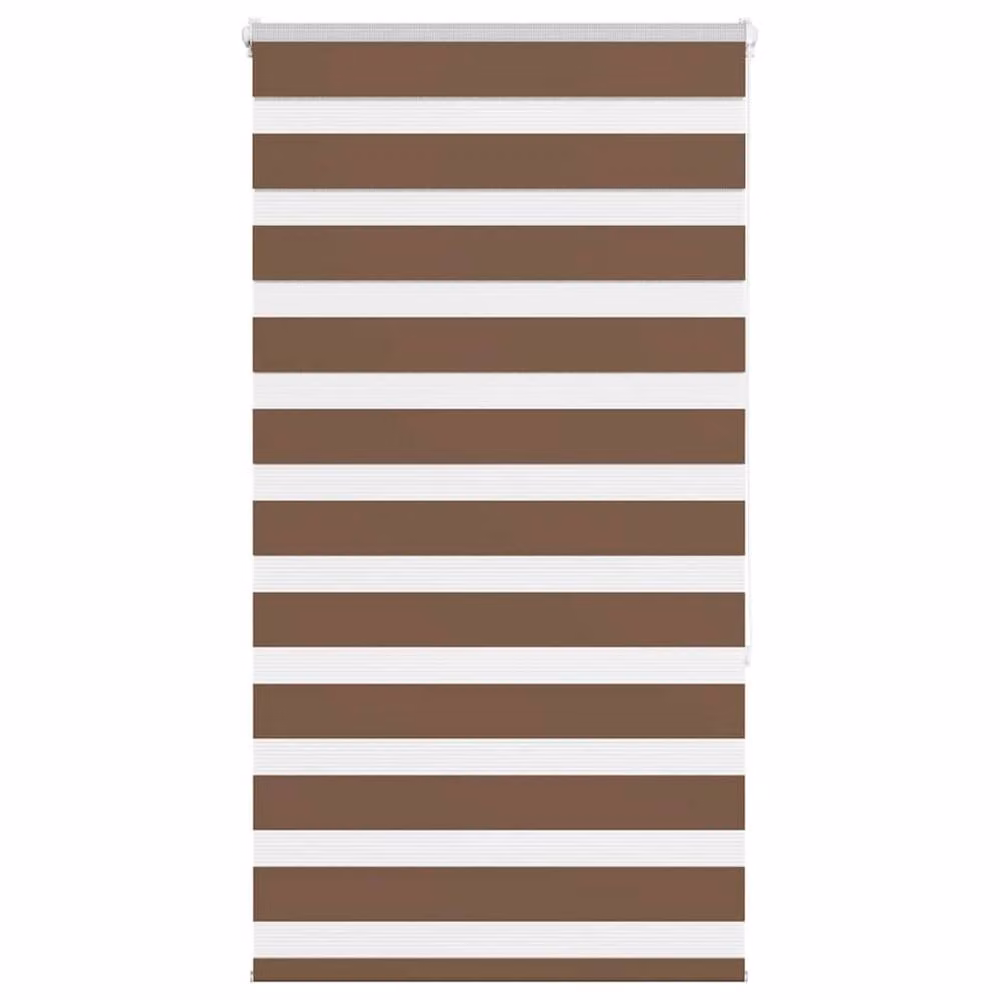 Berkfield Home Brown Zebra Day and Night Blind, W: 70 cm, H: 150 cm – 2