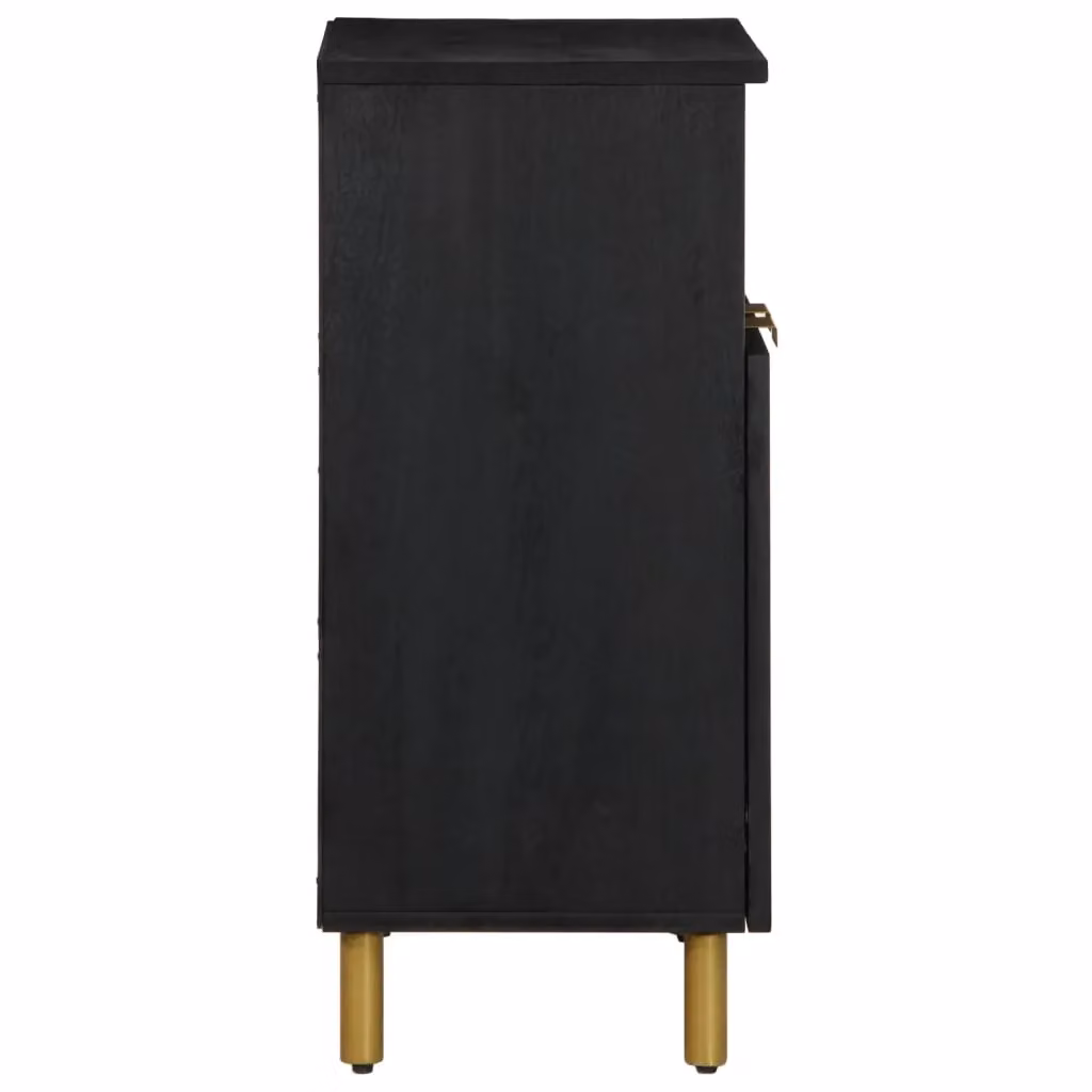 Berkfield Home Modern Black Matt Sideboard, W/D/H: 60 x 33 x 75 cm – 3