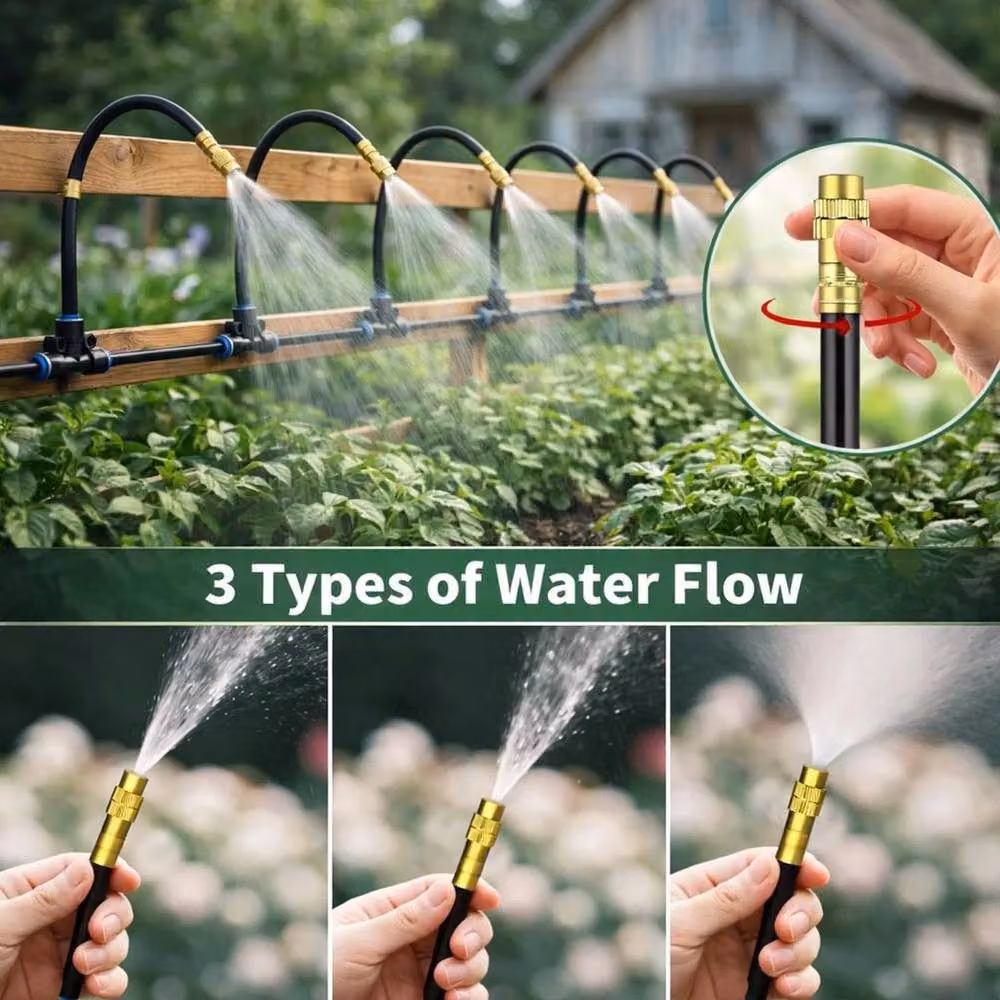 FLAVORA 20m Garden Drip Irrigation Kit in Black – 4
