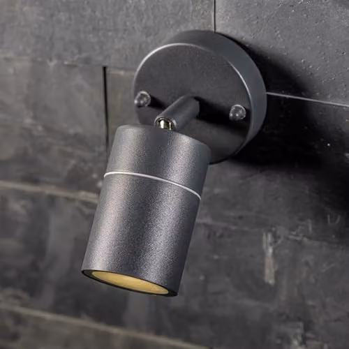 CGC Lighting Adjustable Stainless Steel GU10 Outdoor Wall Light, Grey – 3