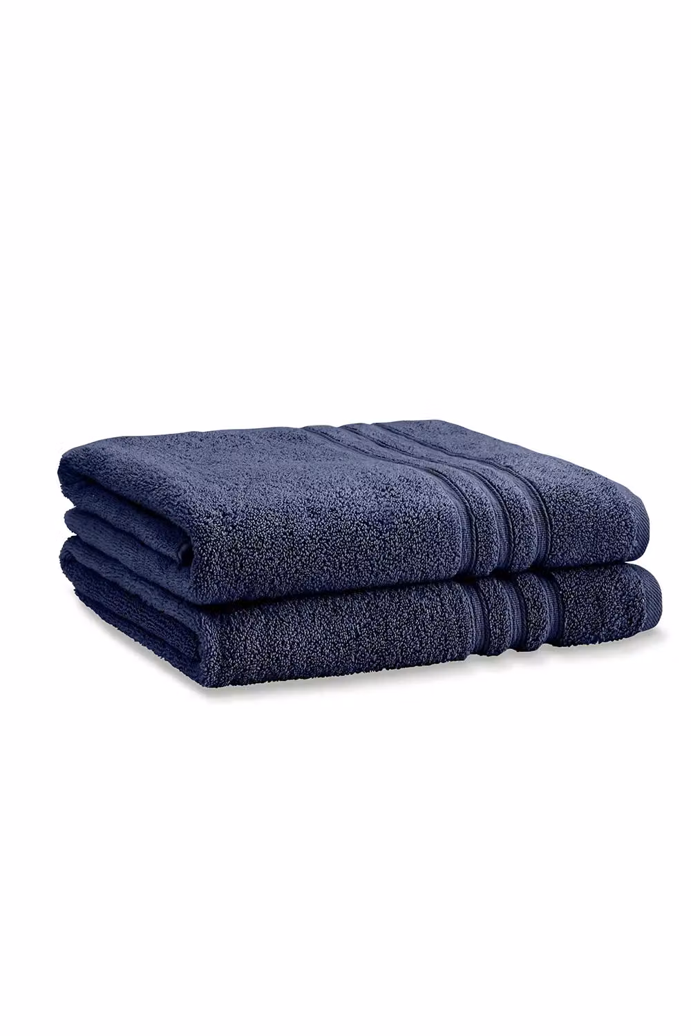 Catherine Lansfield Blue Cotton Bath Sheet Pair, W/D/H: 90 x 140 cm – 3