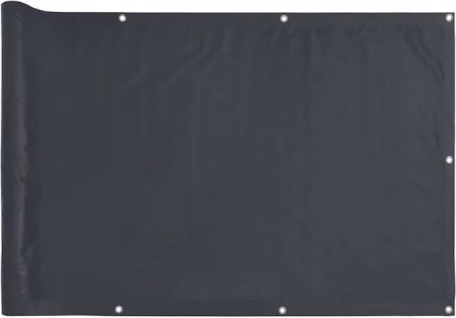 Berkfield Home Balcony Privacy Screen in Anthracite, W: 400 cm, H: 75 cm – 1