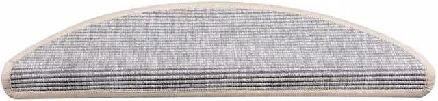 Berkfield Home Self-adhesive Stair Mats, 15 Pieces, Silver, W/D/H: 56 x 17 x 3 cm