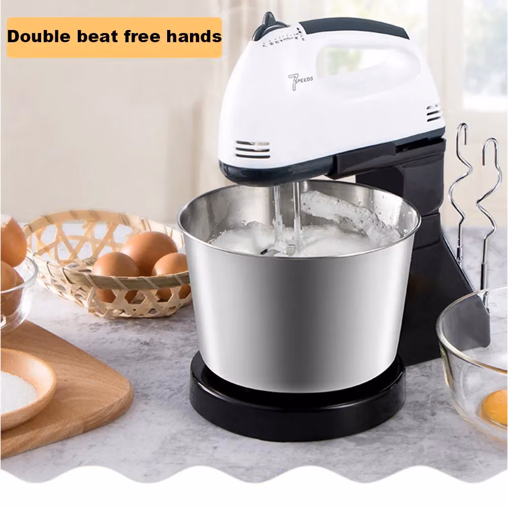 VOGREX 7 Speed Electric Stand Mixer with Multi Bowl and Dough Beater, White – 2