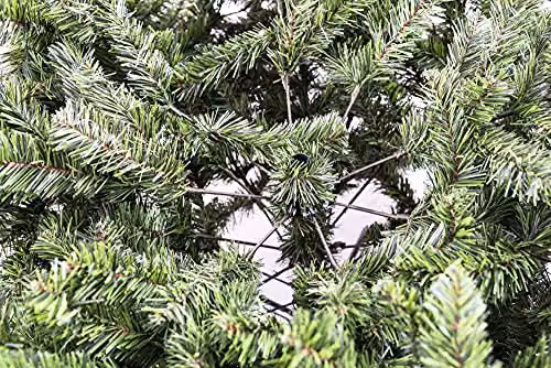 Shatchi 7ft Imperial Pine Artificial Christmas Tree with Multicolour LEDs in Green – 6