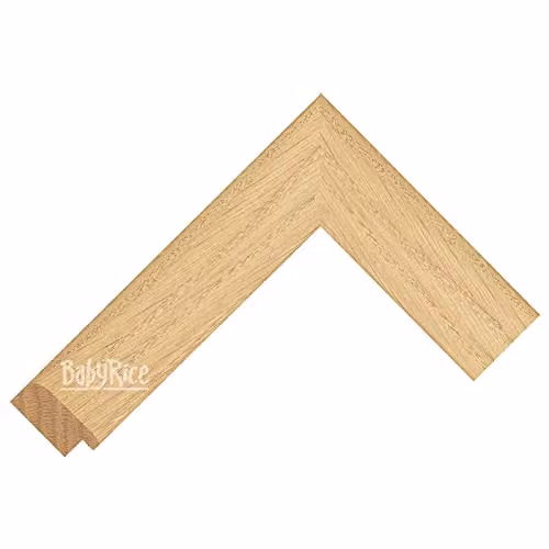 BabyRice Deep Shadow Box Frame 3D Display in Solid Oak Wood and Pine with Black Mount and Backing, Square, Brown, Depth: 8.89 cm, W/D/H: 25.4 x 25.4 x 8.89 cm – 2