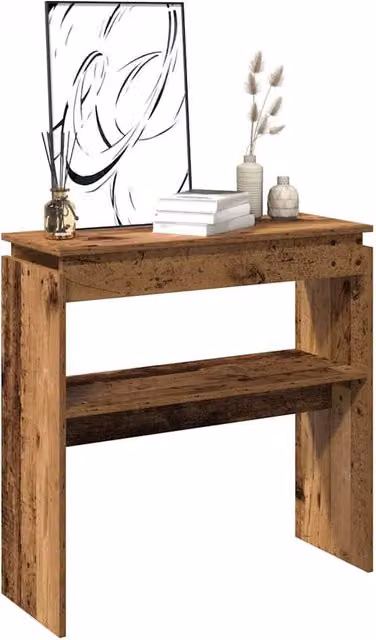 Berkfield Home Rustic Old Wood Console Table in Brown, W/D/H: 80 x 30 x 102 cm – 1