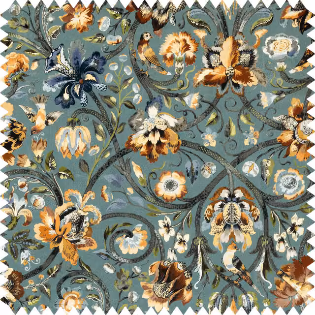 House of Hackney GAIA Velvet in Prussian Blue