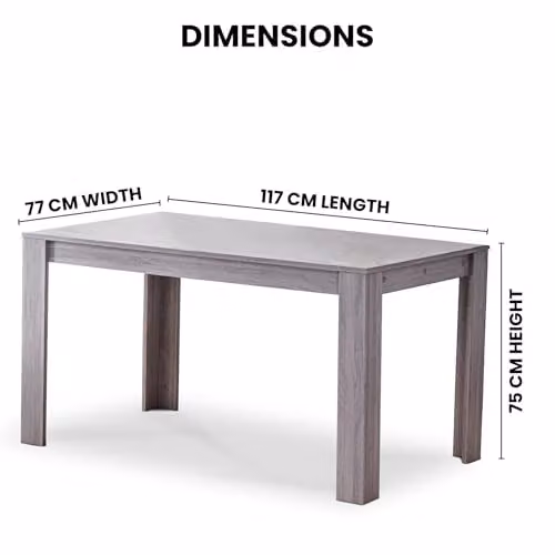 Kosy Koala Modern Rectangular Dining Set with Wood Table and 2 Grey Velvet Benches – 2