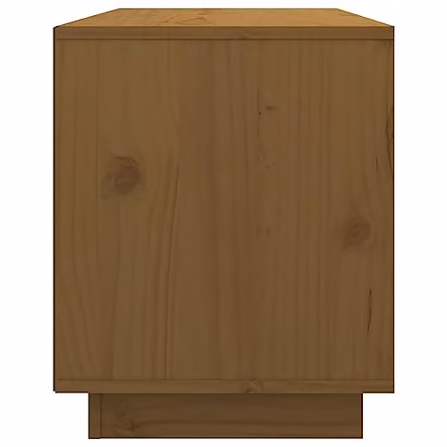 vidaXL TV Cabinet in Honey Brown Solid Pine Wood, W/D/H: 74 x 35 x 44 cm – 4