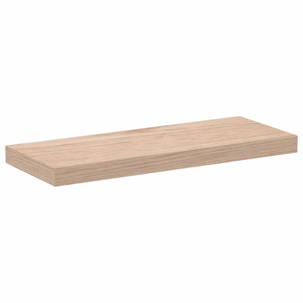 Berkfield Home Floating Wall Mounted Shelf in Brown Oak, W/D/H: 60 x 23.5 x 4 cm – 2