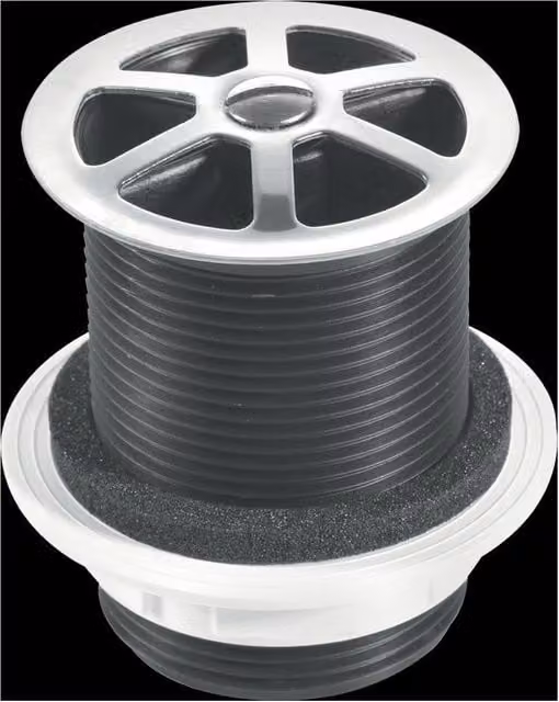 McAlpine Stainless Steel Round Flange Shower Waste in Silver, W/D: 60 x 70 mm – 1