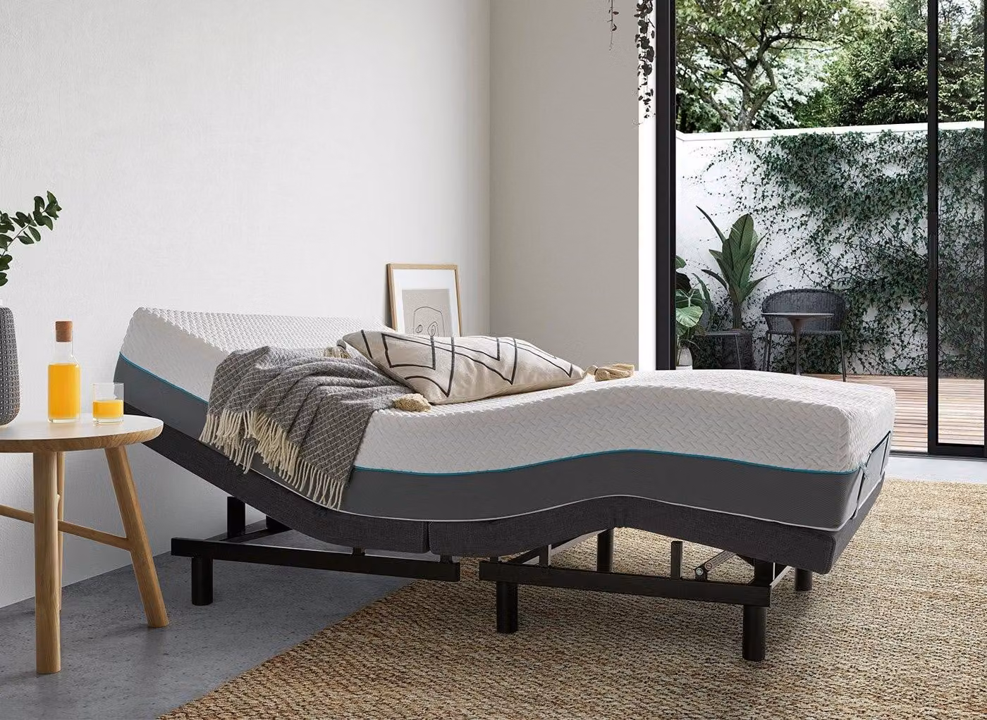 Sleepmotion 200i Motorised Adjustable Bed Frame in Grey Metal