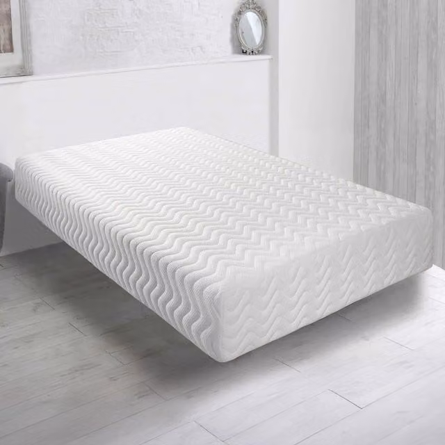 Aspire Cool Blue Relief Viscoelastic Foam Mattress, White, W: 120 cm, D: 200 cm