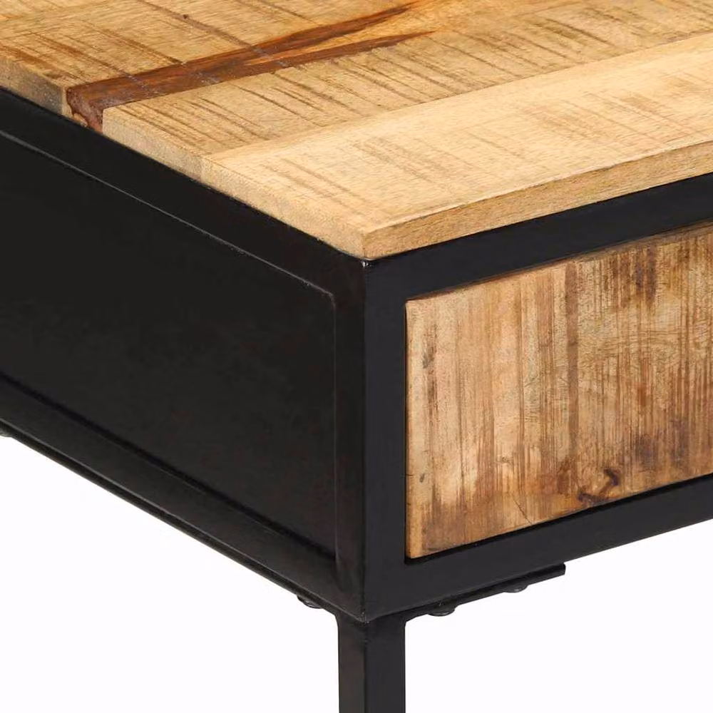 Berkfield Home Modern Mango Wood Console Table, Brown, W/D/H: 100 x 55 x 75 cm – 3