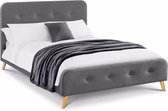 Cheshire Premium Willow Upholstered Bed in Grey, King Size (W: 150 cm, D: 200 cm) – 1