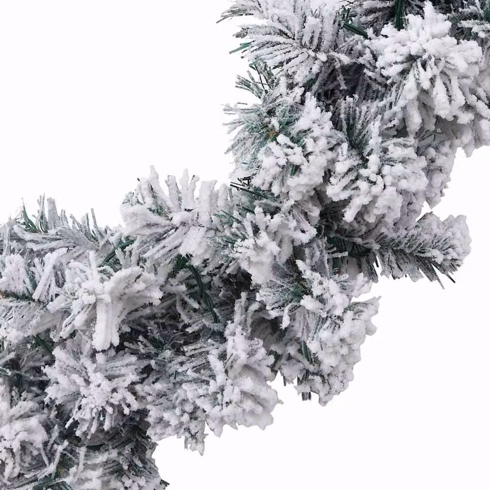 Berkfield Home Christmas Garland with Multicolour RGB LED Lights, Green PVC, 5 m – 3