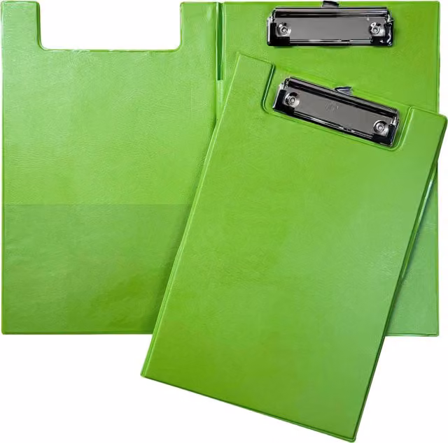 Janrax A5 Foldover Clipboard in Green and Pink