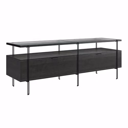 DHP Furniture Wainwright 60 Inch TV Stand in Black Oak Look – 1