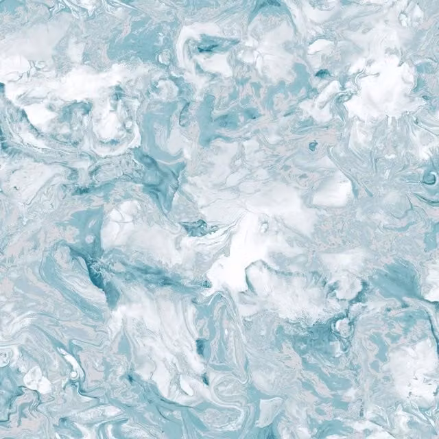 Muriva Elixir Marble Abstract Wallpaper in Petrol Blue Matt Finish