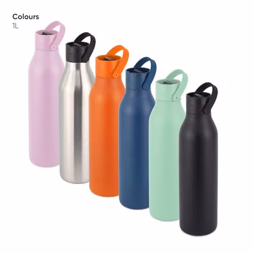 Circular & Co Insulated Stainless Steel Water Bottle, Black, 1000ml, Leakproof and BPA Free – 5