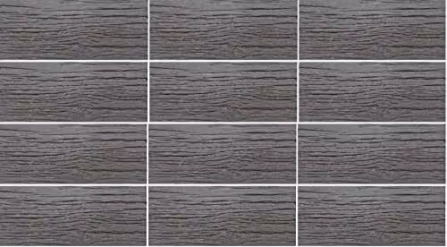 Garden Gear Grey Stone Effect Rubber Railway Road Stepping Sleepers, Pack of 12