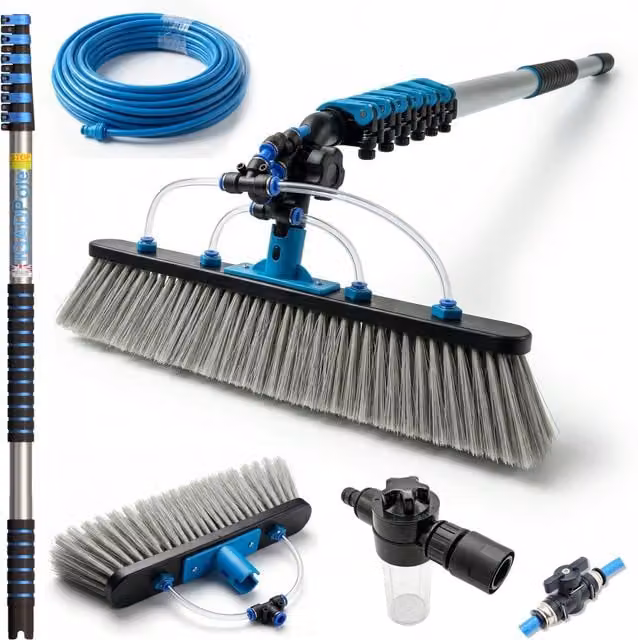 IGAD Blue Aluminium Brush with Telescopic Handle