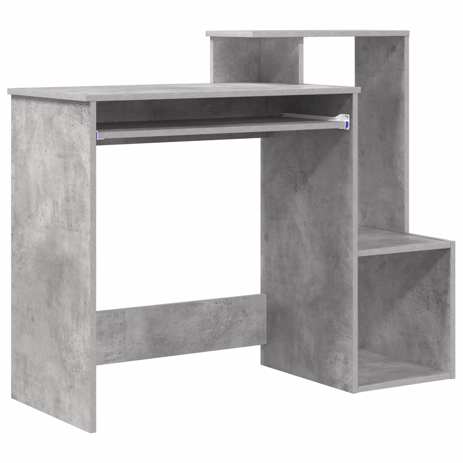 Berkfield Home Industrial Grey Concrete Effect Computer Desk – 2