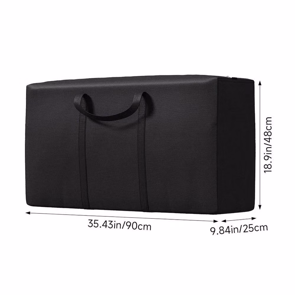 Kelvenix Extra Large Fabric Storage Bags in Black, W/D/H: 90 x 25 x 48 cm – 2