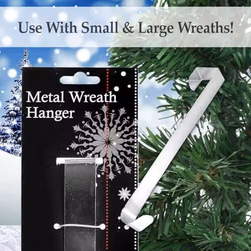 VFM e-Store Silver Metal Christmas Wreath Hanger – 2