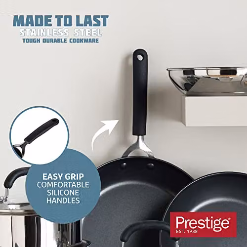 Prestige Made to Last Non-Stick Frying Pan, Silver, Diameter: 29 cm – 3