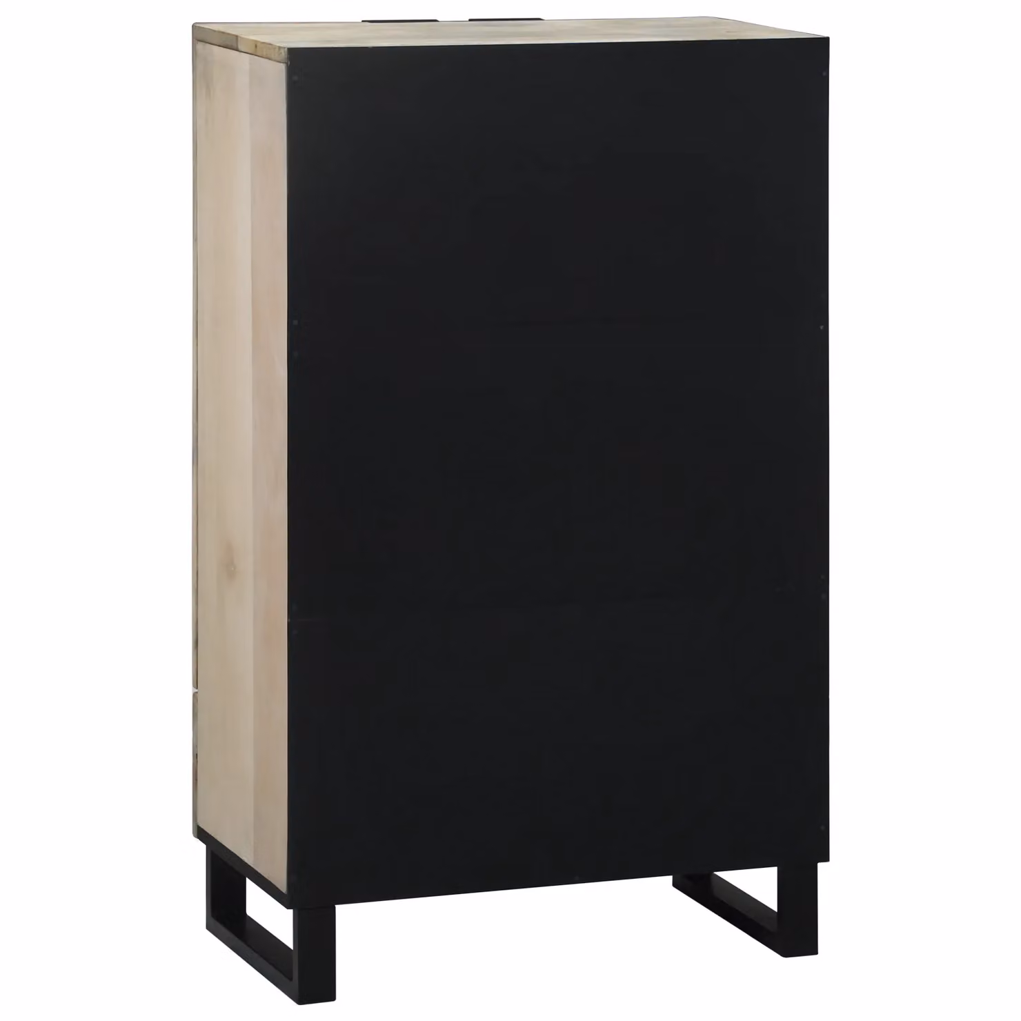 Berkfield Home Modern Media Storage Cabinet with Drawer and Door in White and Black – 5