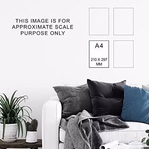 Artery8 Set of 3 Multicolour Greek Coastal Street Wall Art Paper Poster Prints, W: 21.0 cm, H: 29.7 cm – 5