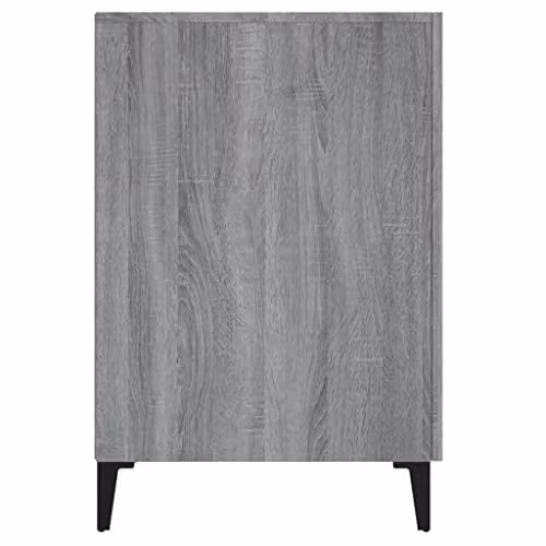 vidaXL Modern Grey Writing Desk in MDF Laminate, W/D/H: 140 x 50 x 75 cm – 4