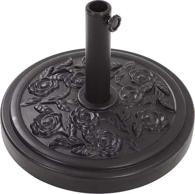 Lifeideas Style A Concrete Filled Parasol Base in Black