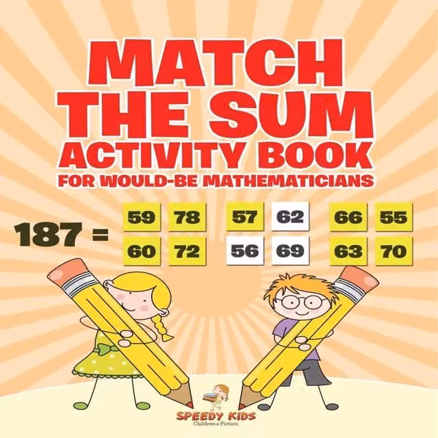 Speedy Kids Match the Sum Activity Book for Children, Multicolour Paperback