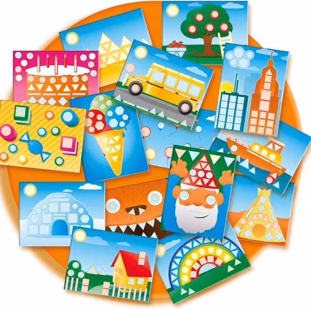 SES Creative I Learn to Recognise Shapes Cognitive Learning Toy in Green and Yellow