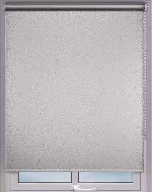 Terrys Moon Made to Measure Semi-Transparent Grey Textile Roller Blind