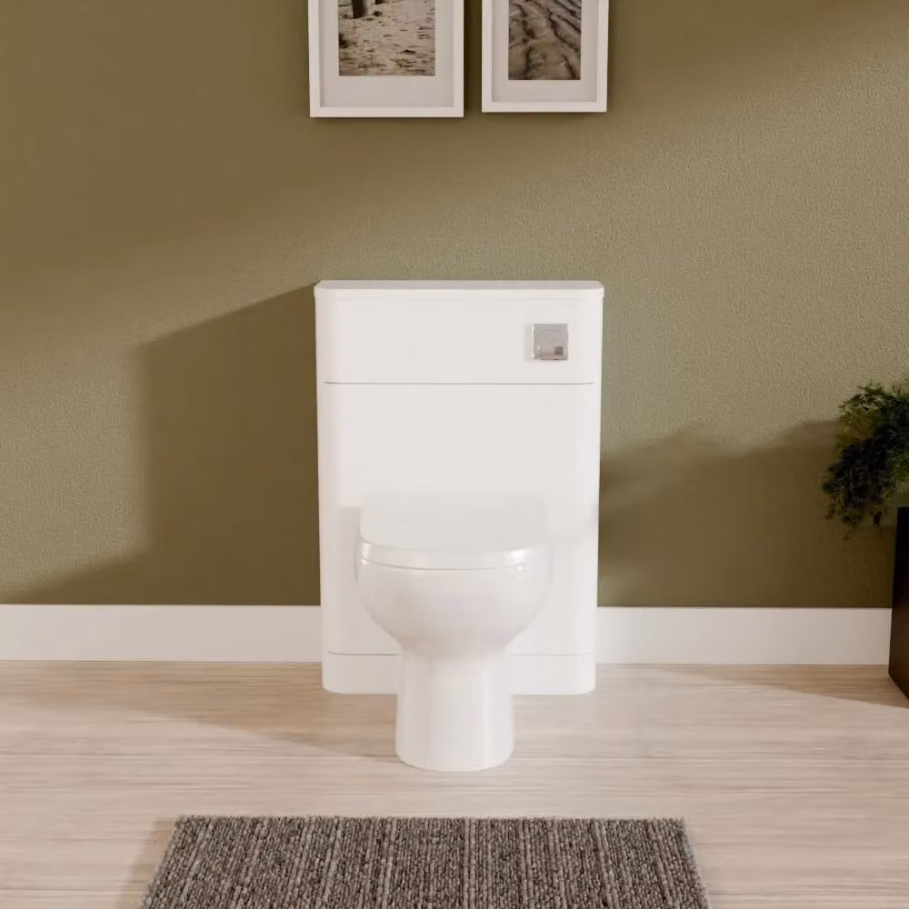 Balterley Gloss White Freestanding Floor Standing WC Toilet Unit Width: 55 cm