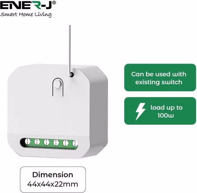 ENER-J 1A RF WiFi Dimmable Mini Receiver in White